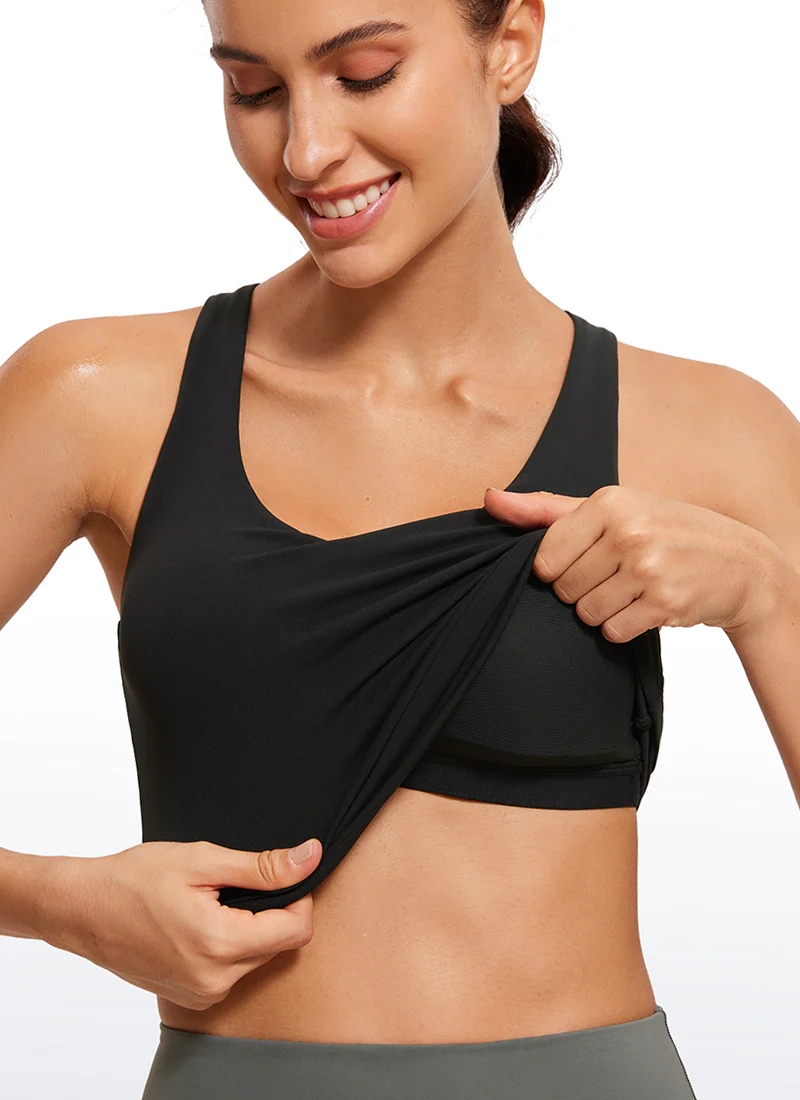 Butterluxe V Neck Waist-Length Tank Racerback - Image 4