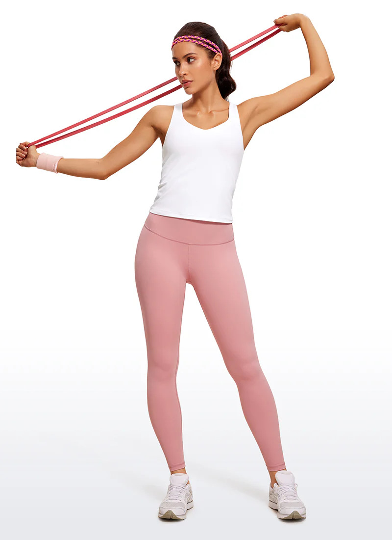 Butterluxe V Neck Waist-Length Tank Racerback - Image 7
