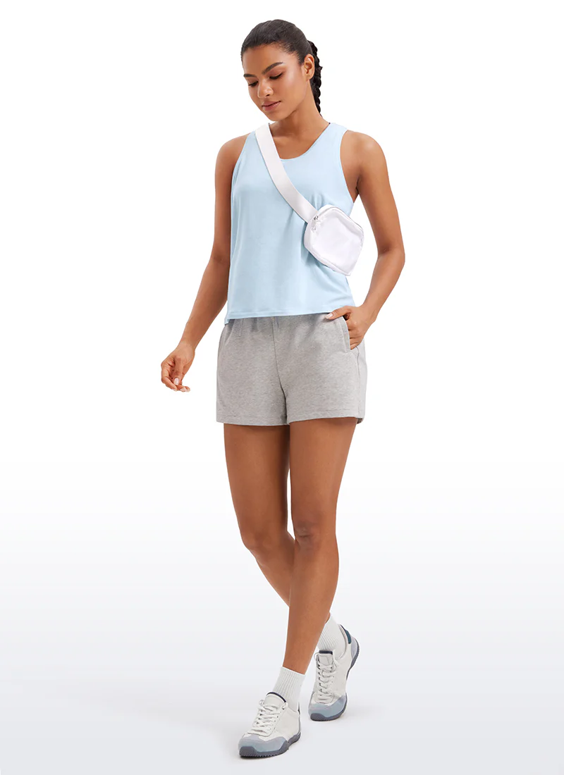 Pima Cotton Sleeveless  Scoop Neck Tank - Image 3