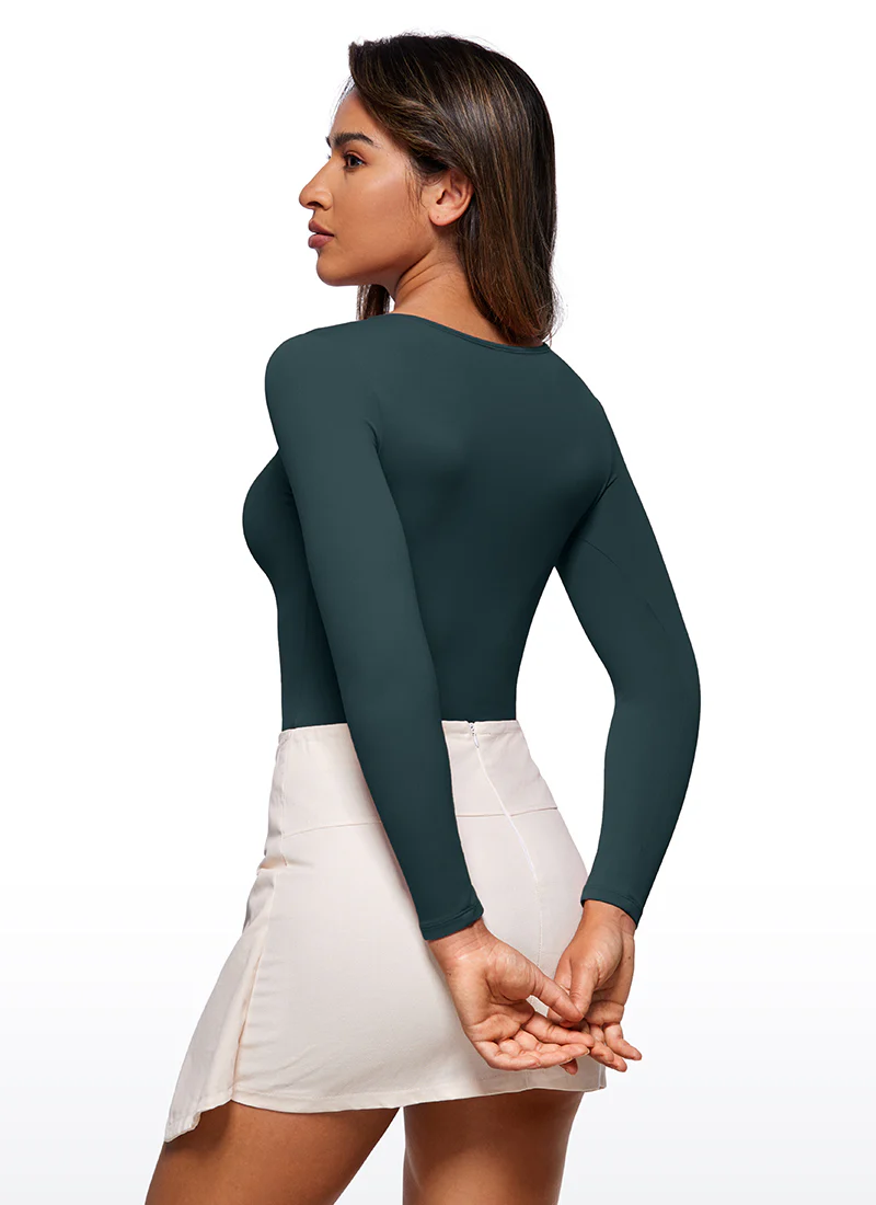 Butterluxe Long Sleeve  Crew Neck Bodysuits - Image 14