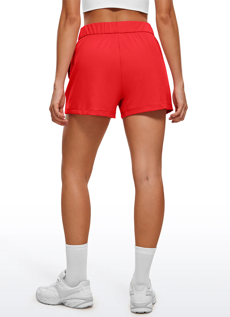 Ribbed High Rise Sweat Shorts 3'' - Image 17