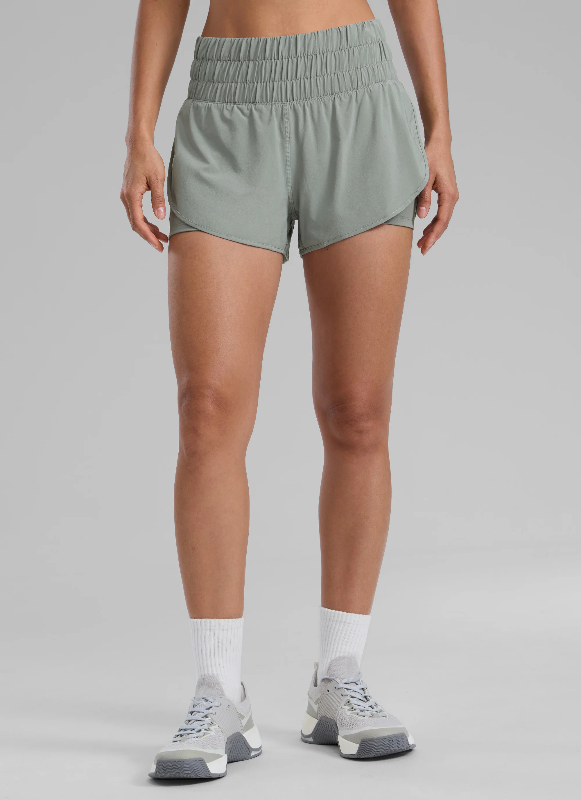 Feathery-Fit Soft  2 in 1 High Rise Shorts 3'' - Image 35