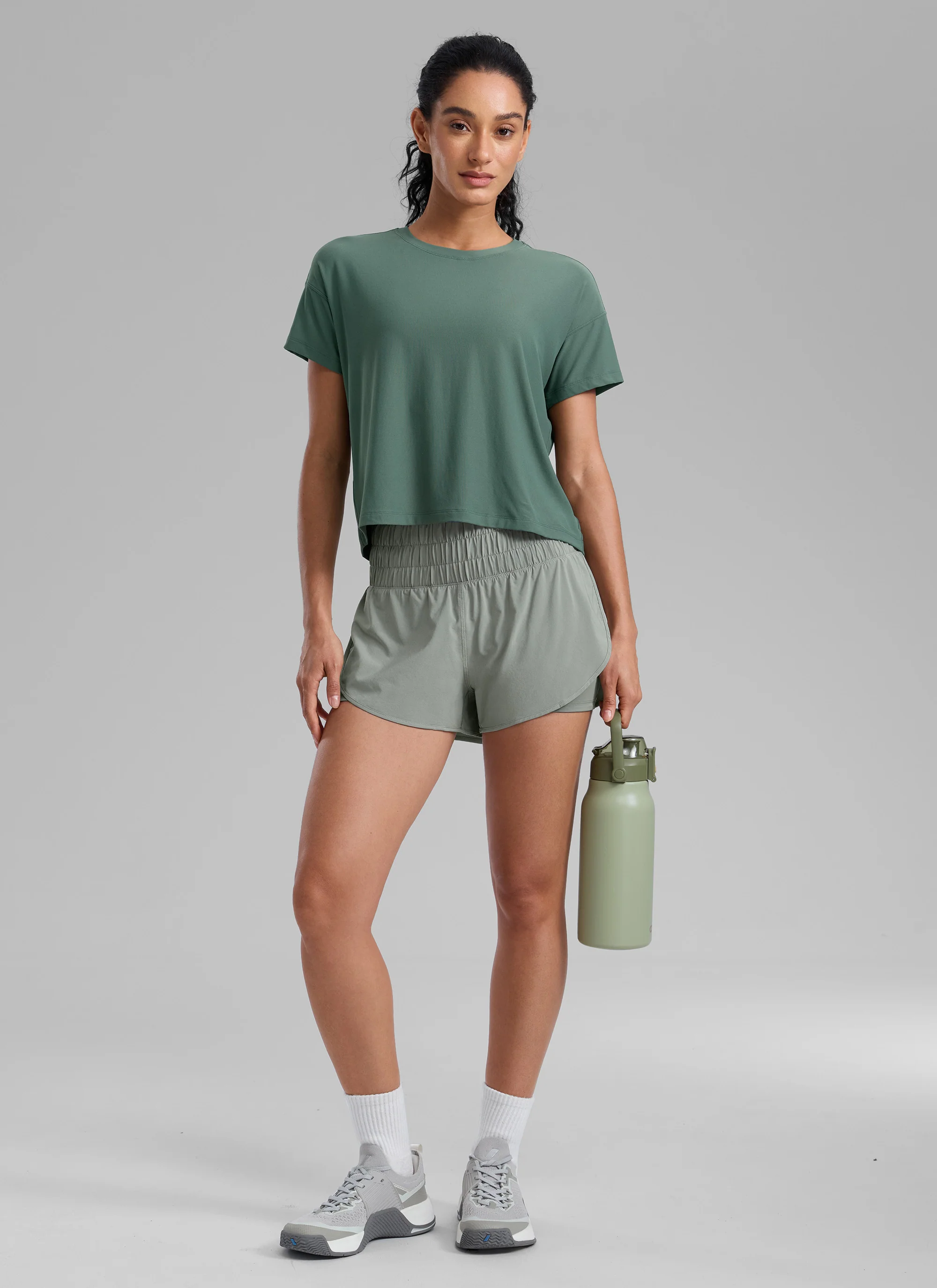 Feathery-Fit Soft  2 in 1 High Rise Shorts 3'' - Image 37