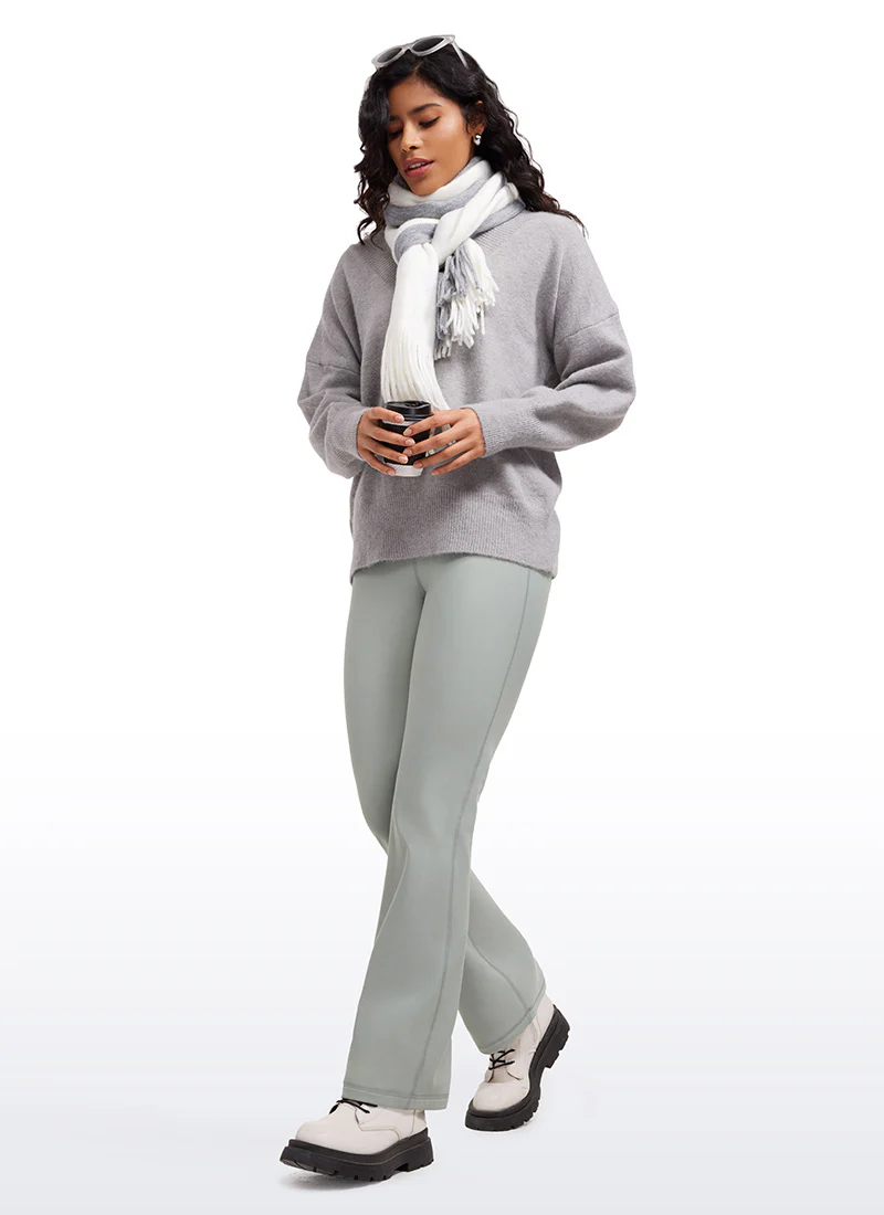 Fleece Lined Flare Legging 31" - Image 48