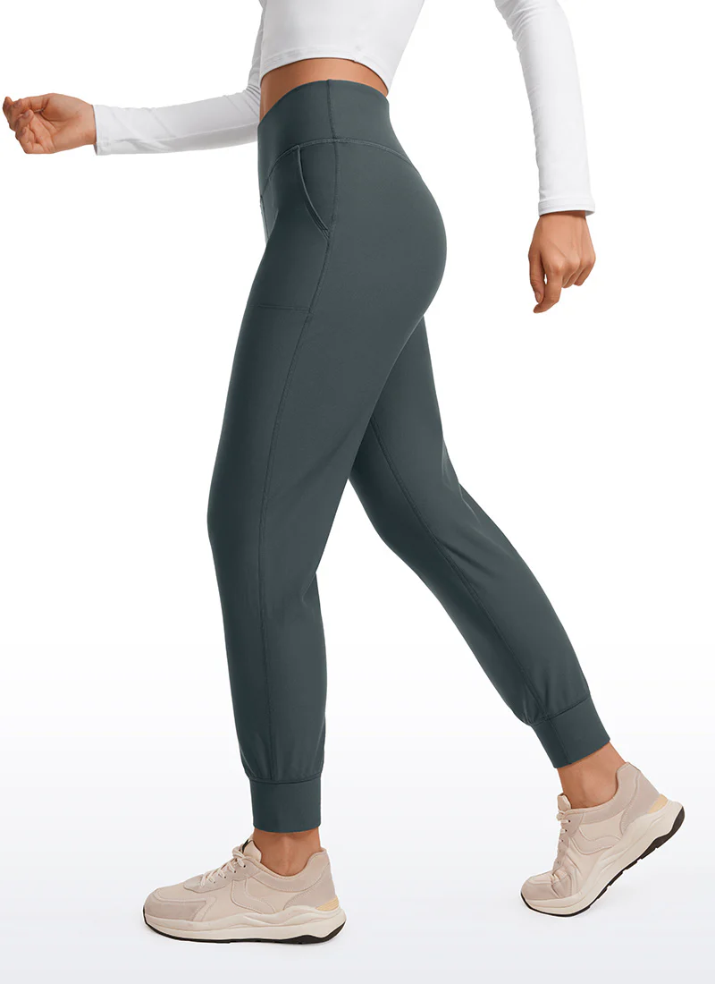 Fleece Lined Soft Workout Joggers with Pockets 27.5" - Image 15