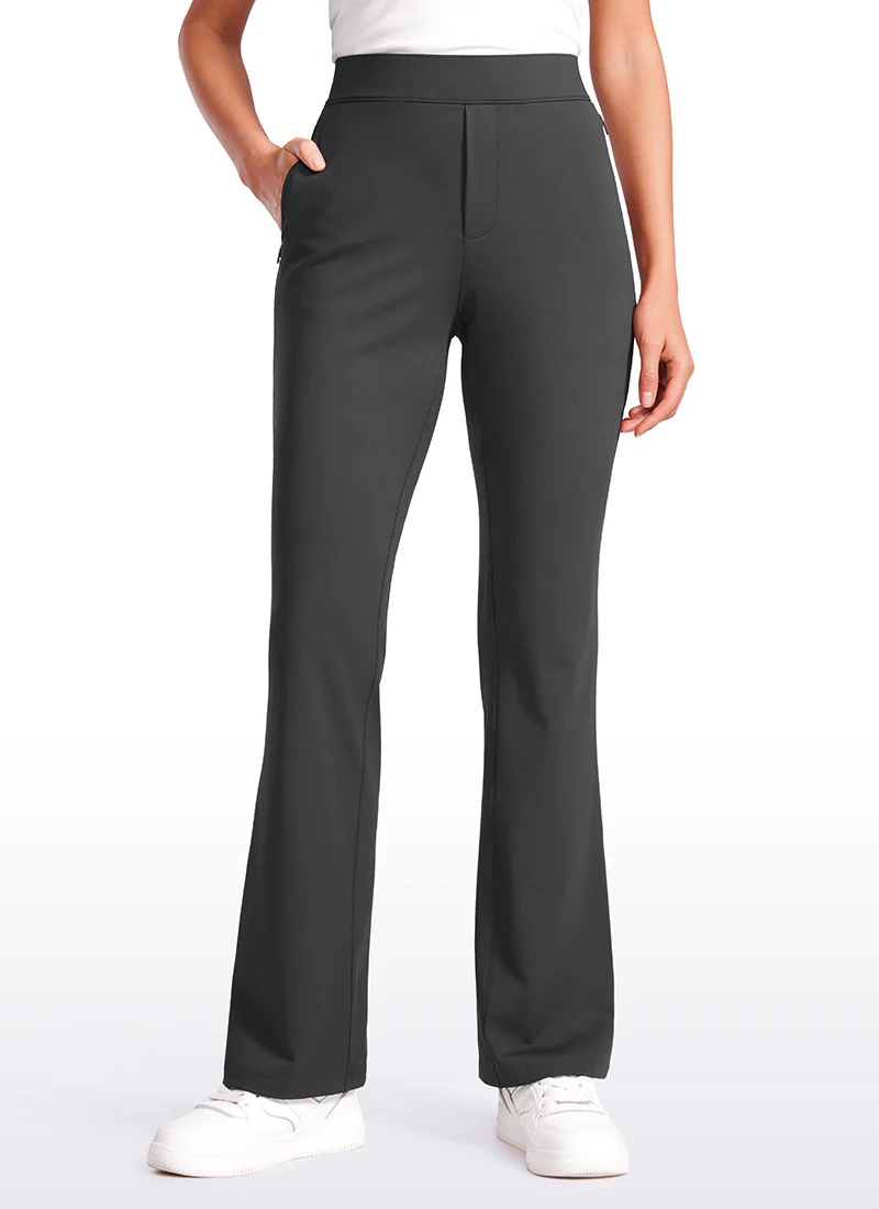 Stretch Flared Pants with Zip Pockets 31" - Image 16