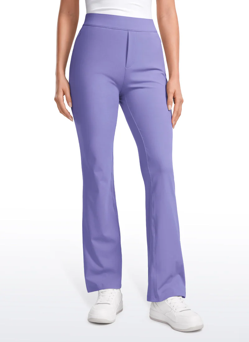 Stretch Flared Pants with Zip Pockets 31" - Image 32