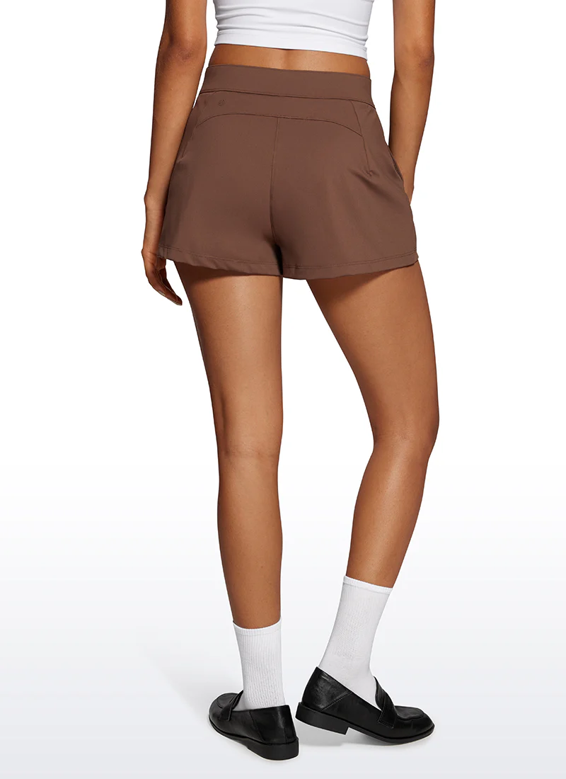 Stretch High-Rise Shorts with Pockets 2.5" - Image 7