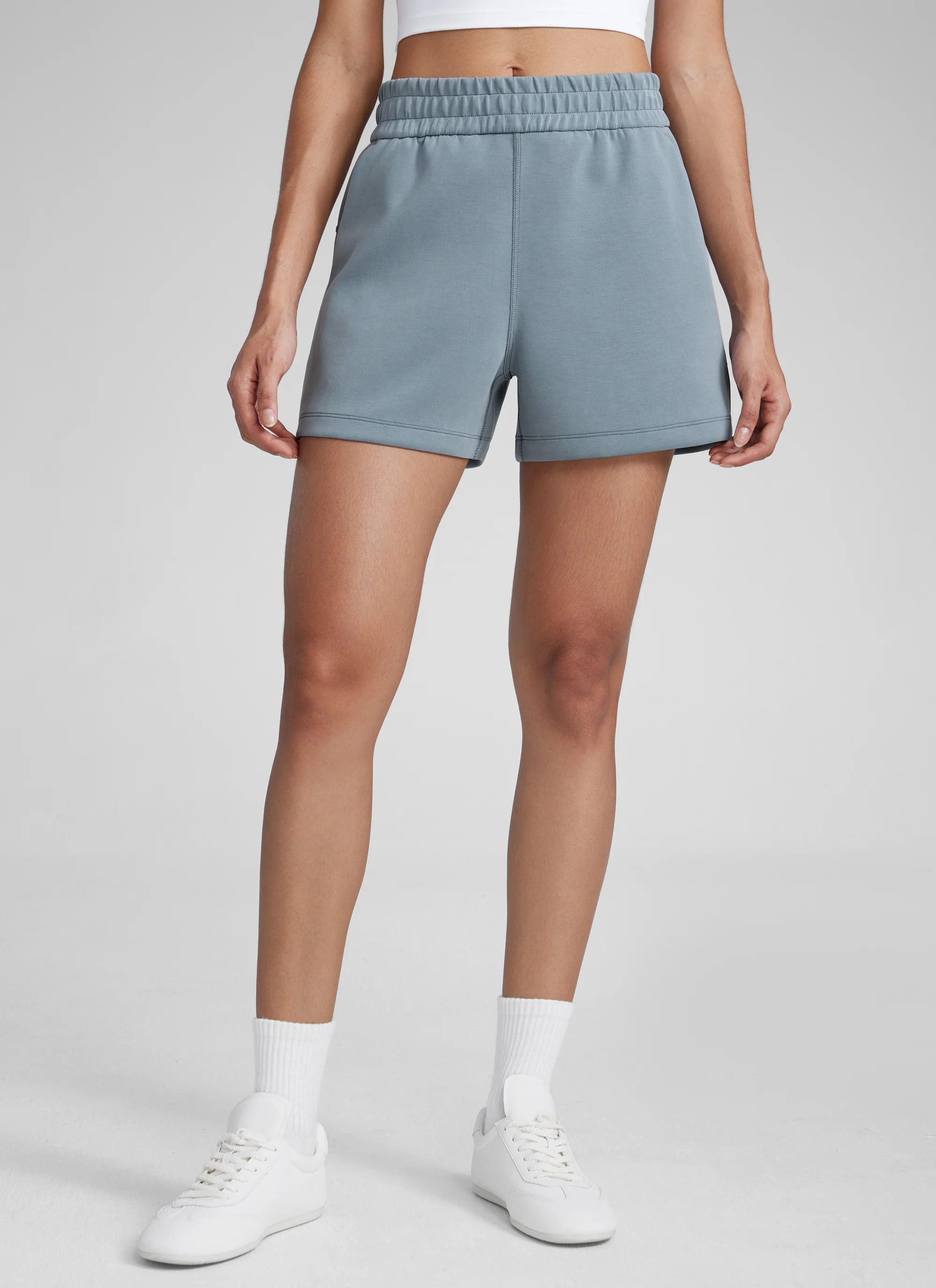 SoftAura Drawstring Pocket Sweat Shorts 4” - Image 32