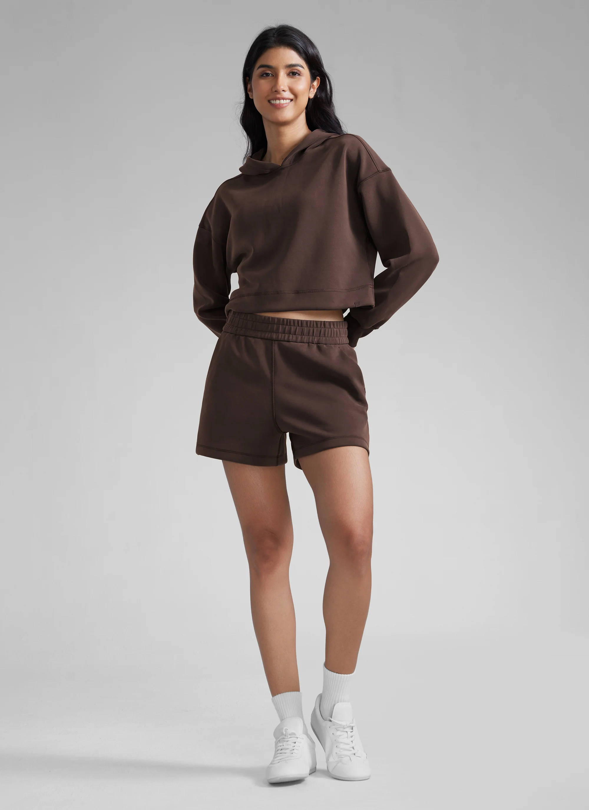 SoftAura Drawstring Pocket Sweat Shorts 4” - Image 46