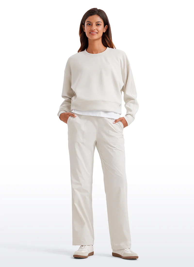 Strech Straight Leg High Rise Pant 30'' - Image 3