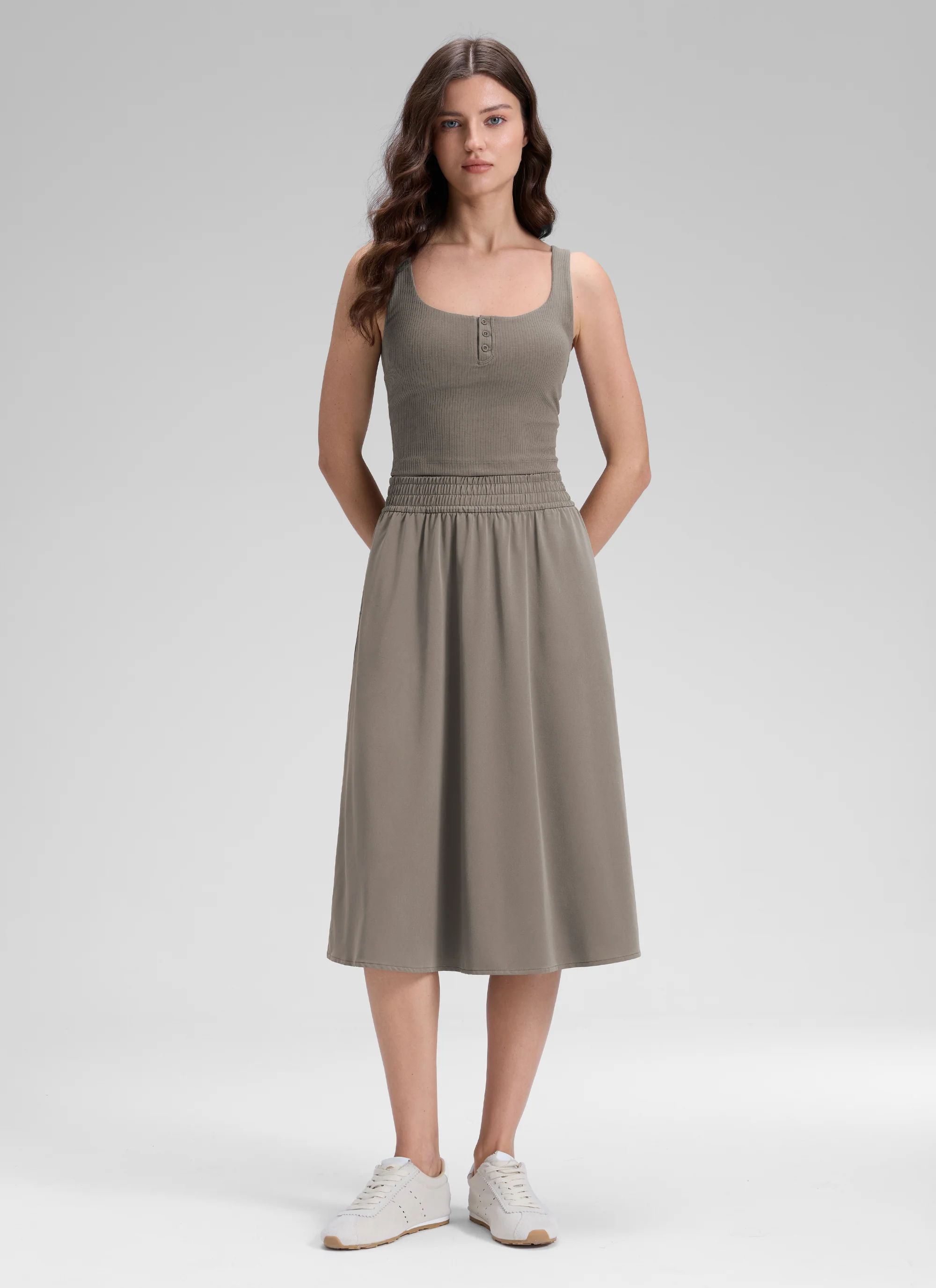 Feathery-Fit Stretchy Side Pocket Skirt - Image 25