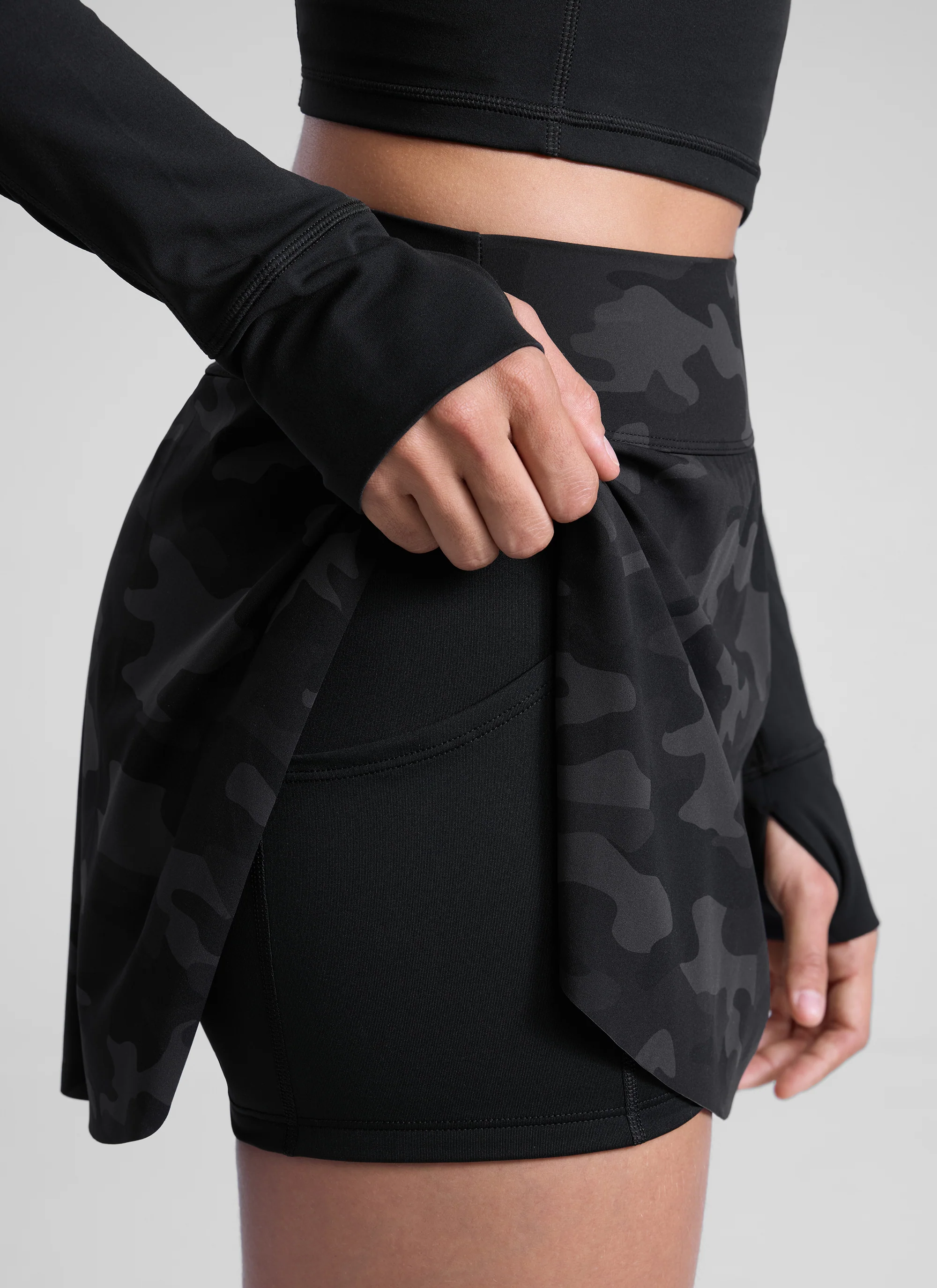 A Line High Rise Pocket Side Slit Skirt 14.5'' - Image 45