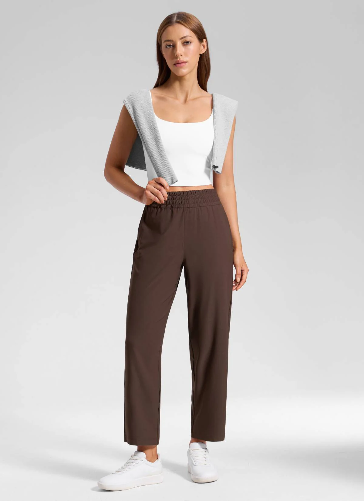 Feathery-Fit Stretchy Tapered Ankle Pant 27" - Image 3