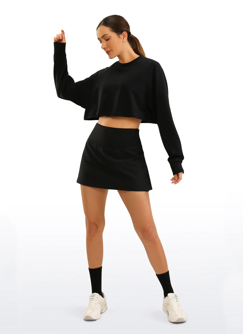 Feathery-Fit High Waist Skirt with 3 Pockets 13'' - Image 3