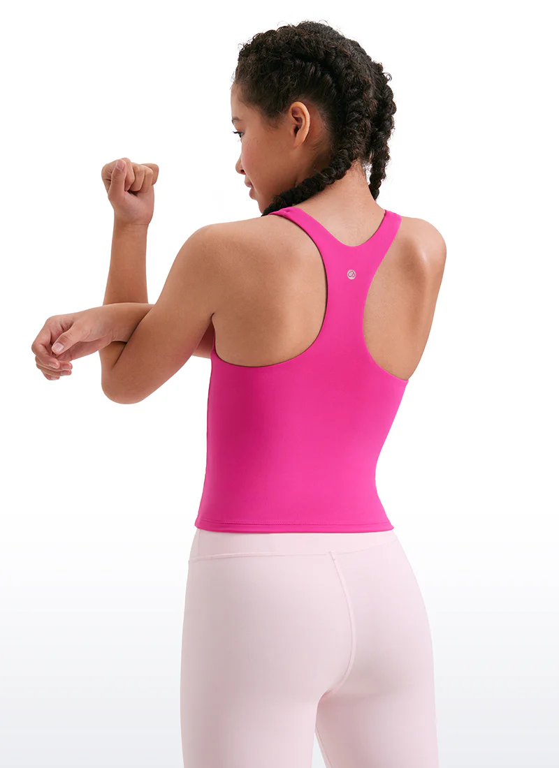 Butterluxe Girls Double Lined Racerback Tank Tops Waist Length - Image 15