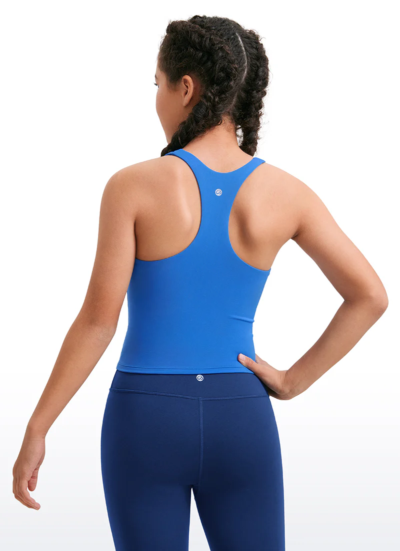 Butterluxe Girls Double Lined Racerback Tank Tops Waist Length - Image 27