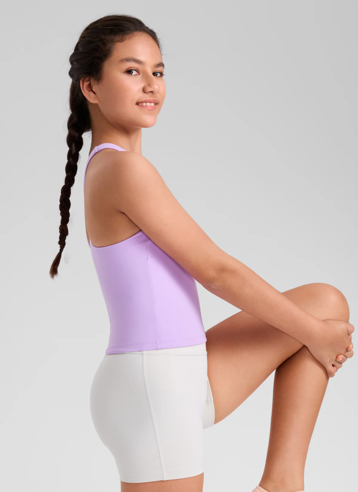 Butterluxe Girls Double Lined Racerback Tank Tops Waist Length - Image 32