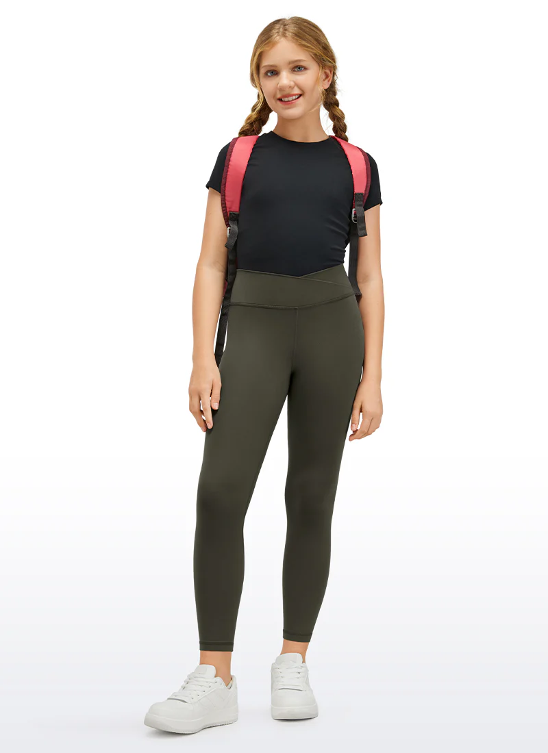 Butterluxe Girls Active Leggings - V Cross Waist - Image 11