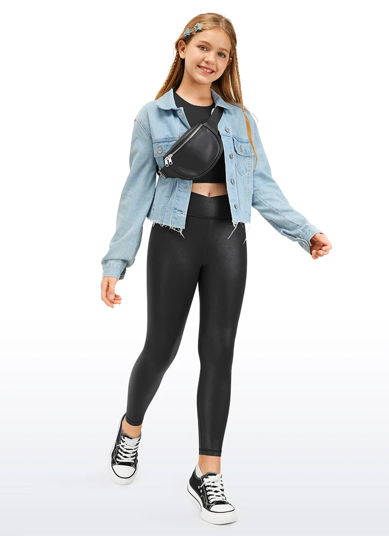Butterluxe Girls Active Leggings - V Cross Waist - Image 15
