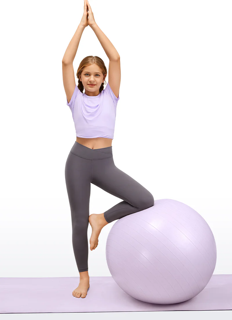 Butterluxe Girls Active Leggings - V Cross Waist - Image 7
