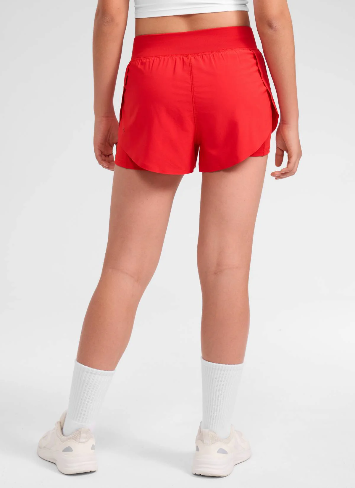 Feathery-Fit Soft Girls 2 in 1 High Rise Dolphin Lined Shorts 2.5'' - Image 46