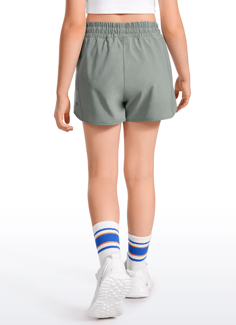 Feathery-Fit Soft Girls Mesh Liner Shorts with Zip Pockets - Image 24