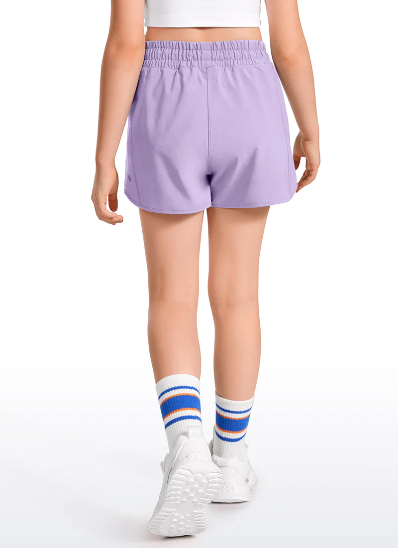 Feathery-Fit Soft Girls Mesh Liner Shorts with Zip Pockets - Image 33