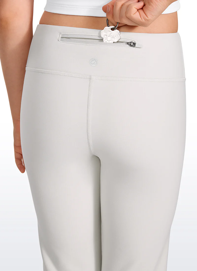 Thermal Fleece Lined Soft Girls Water Resistant Flare Leggings - Image 4