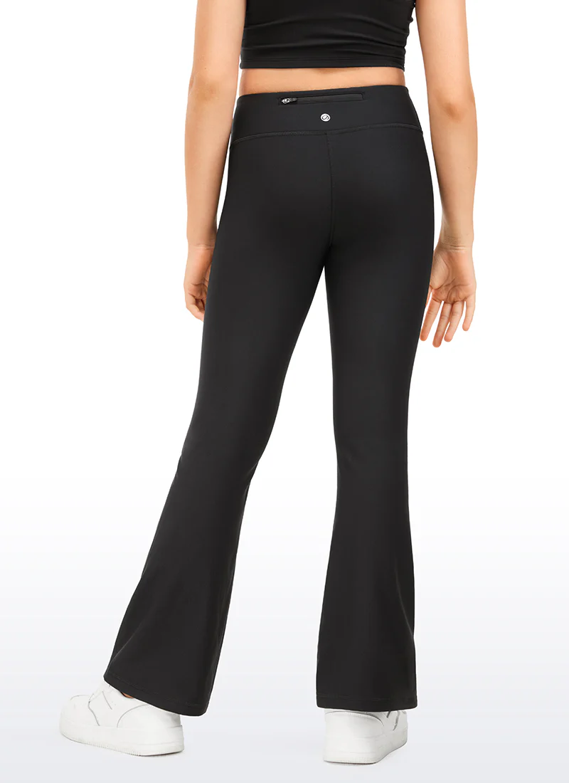Thermal Fleece Lined Soft Girls Water Resistant Flare Leggings - Image 6