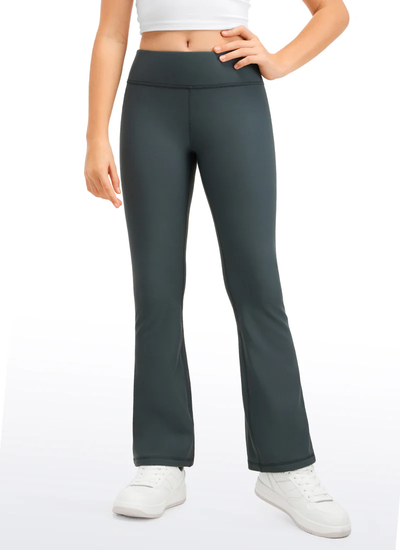 Thermal Fleece Lined Soft Girls Water Resistant Flare Leggings - Image 9