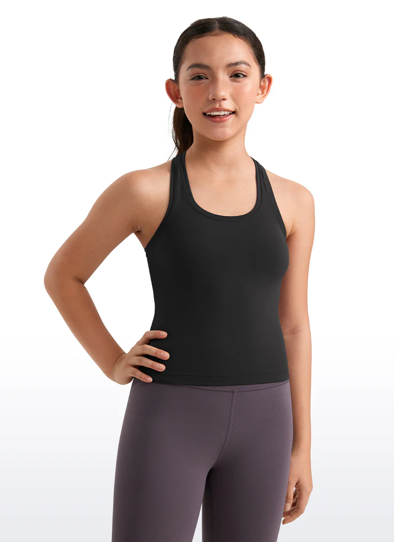 Butterluxe Girls Waist-Length Crewneck Tank Racerback - Image 12