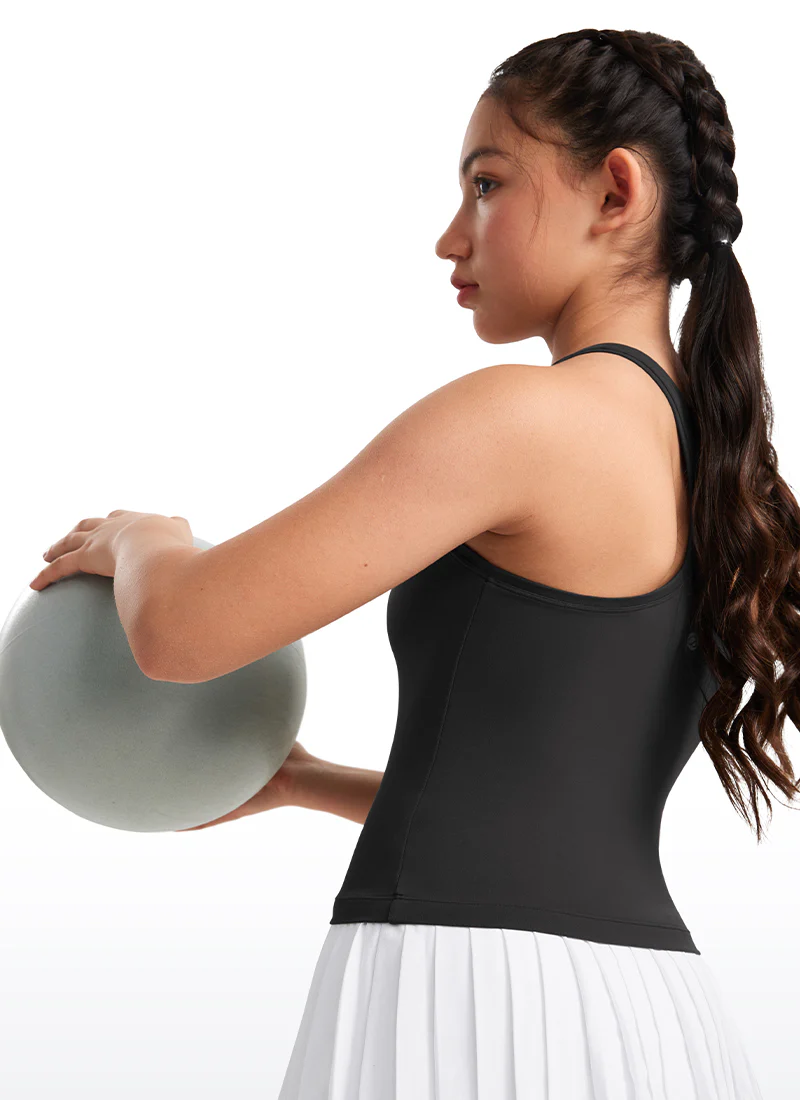 Butterluxe Girls Waist-Length Crewneck Tank Racerback - Image 15