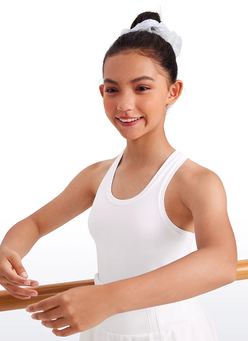 Butterluxe Girls Waist-Length Crewneck Tank Racerback - Image 19