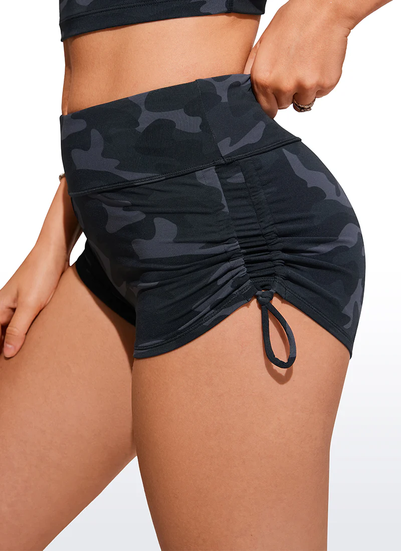 Sunshine Ruched Side High Rise Swim Shorts - Image 4