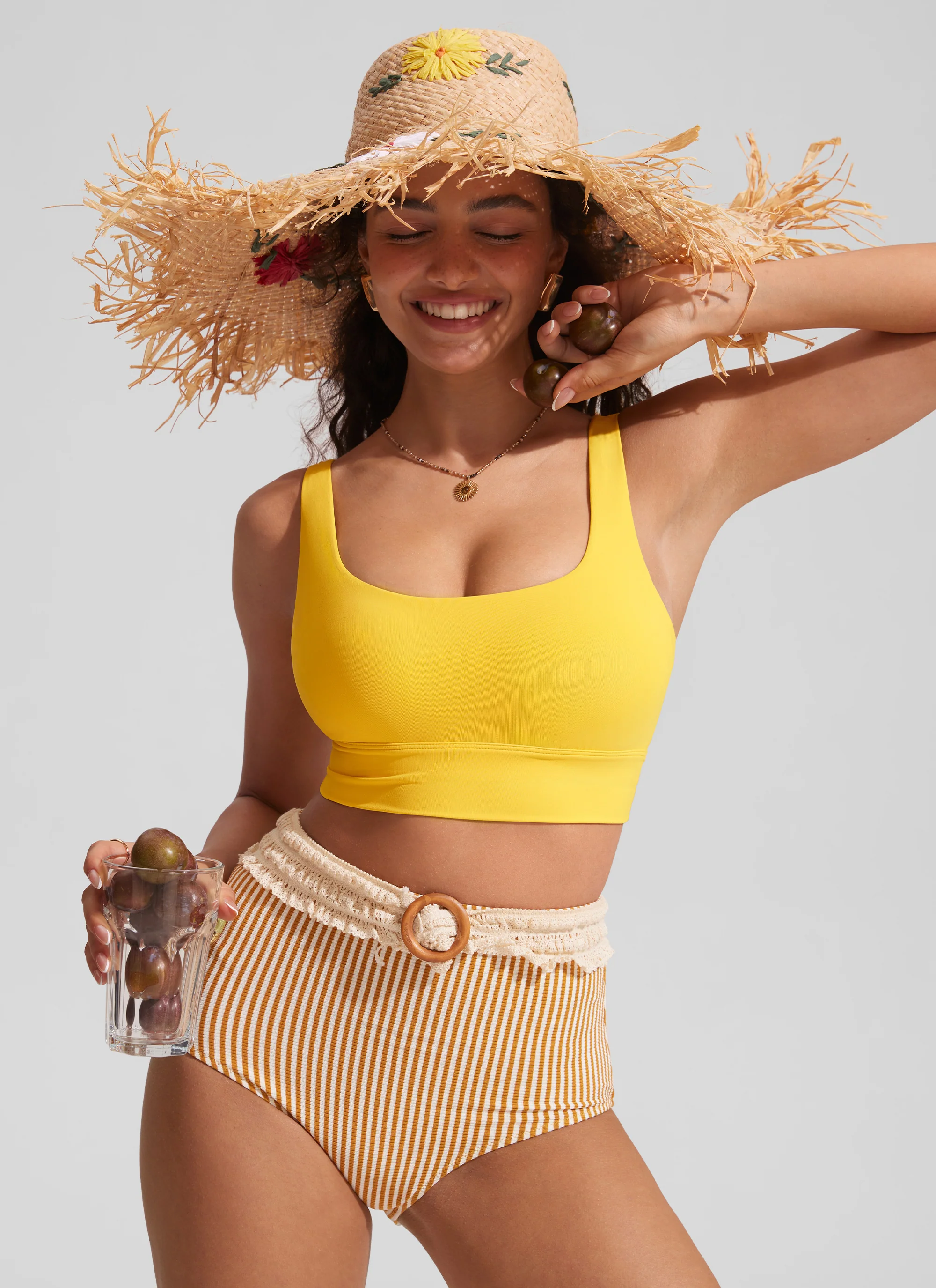 Supportive Modest Wide Straps Bikini Top - Image 9