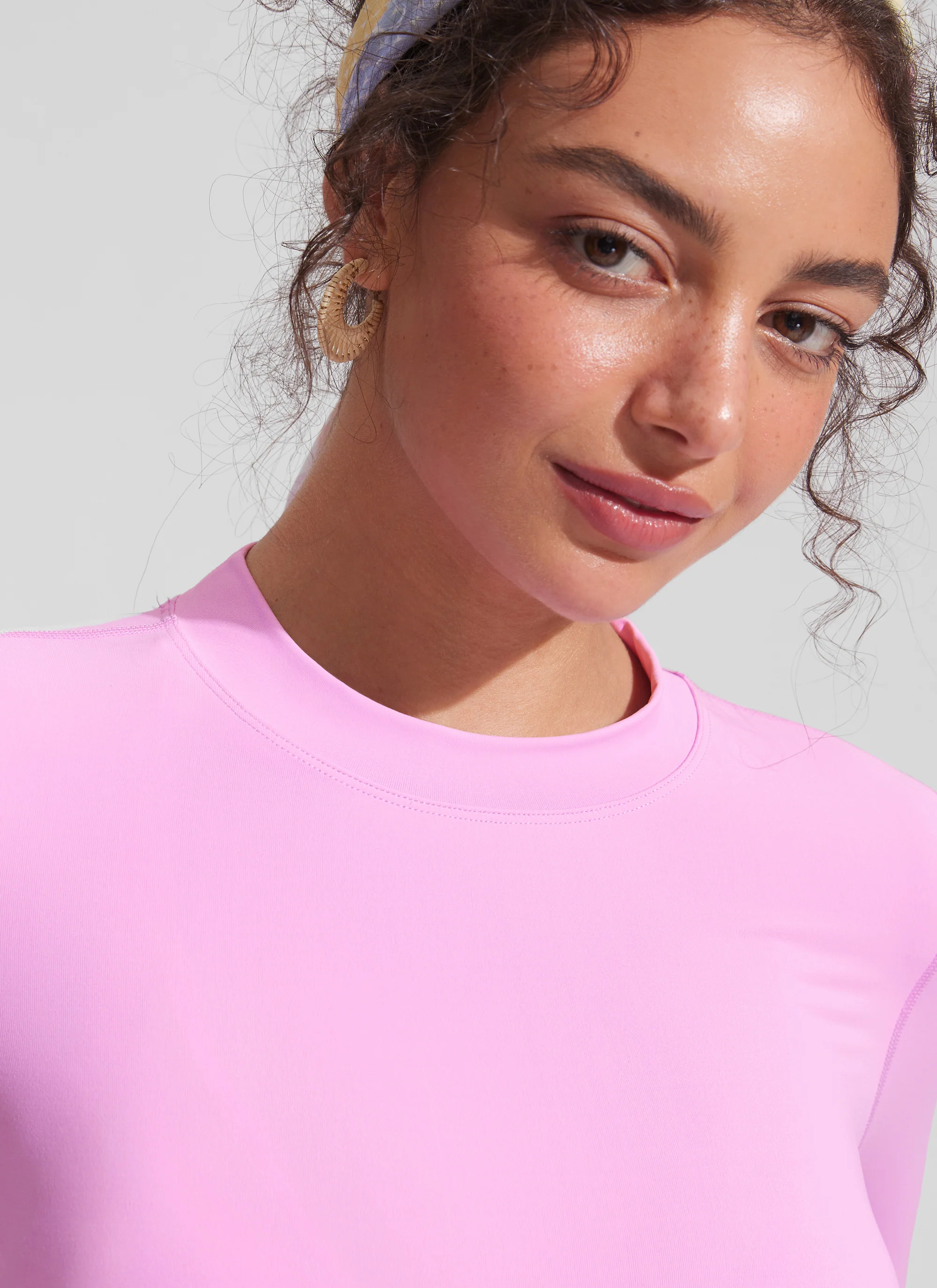 UPF 50+ Cropped Rashguard Swimsuit Top - Image 19