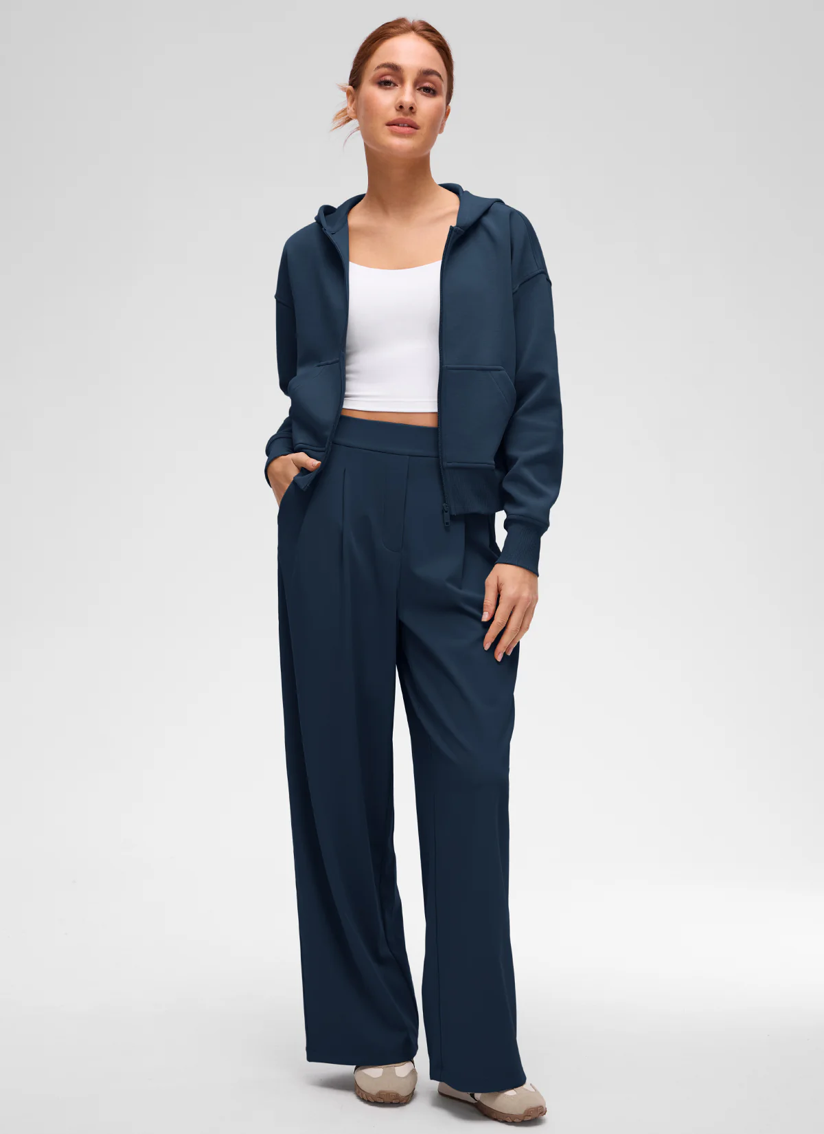 SoftAura Full Zip Waist Length Hoodie - Image 13