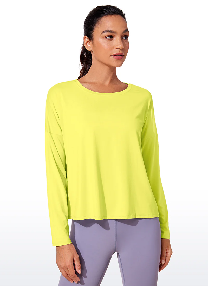 UPF 50+ Lightweight Heather Cropped Long Sleeves - Image 15