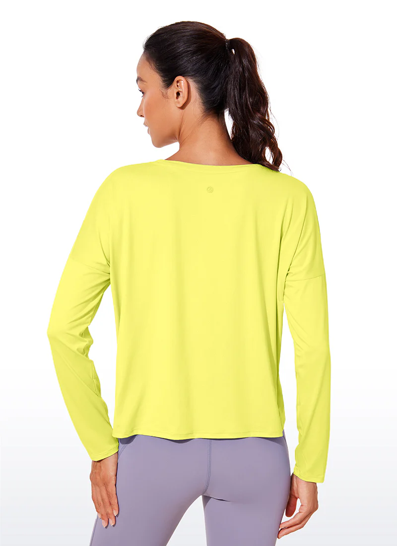 UPF 50+ Lightweight Heather Cropped Long Sleeves - Image 16