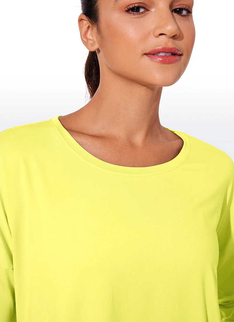 UPF 50+ Lightweight Heather Cropped Long Sleeves - Image 17