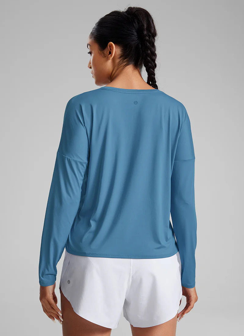 UPF 50+ Lightweight Heather Cropped Long Sleeves - Image 19