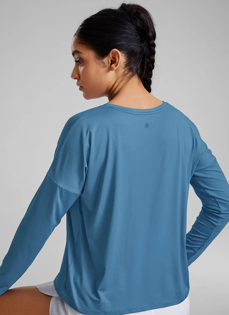 UPF 50+ Lightweight Heather Cropped Long Sleeves - Image 21