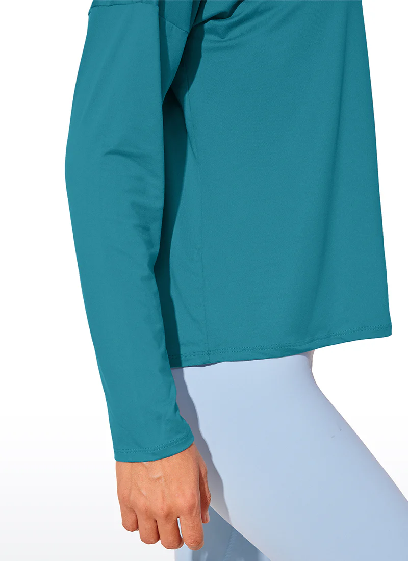 UPF 50+ Lightweight Heather Cropped Long Sleeves - Image 24
