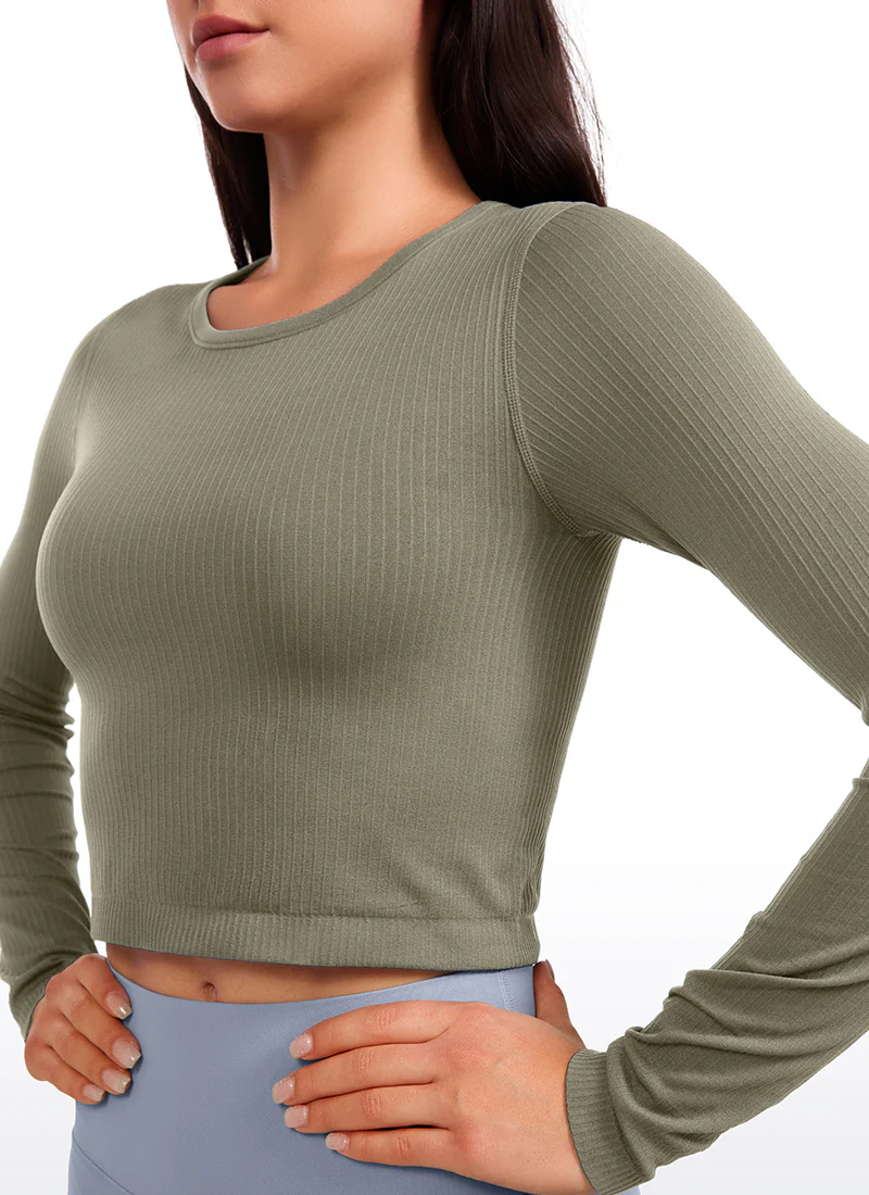 Seamless Double Lined Ribbed Long sleeve - Image 20
