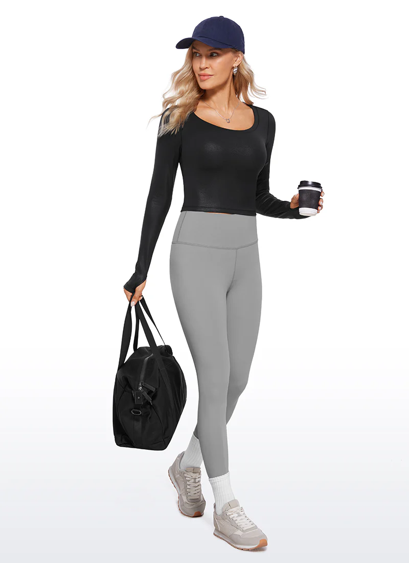 Butterluxe Scoop Neck Cropped Long Sleeve - Image 28