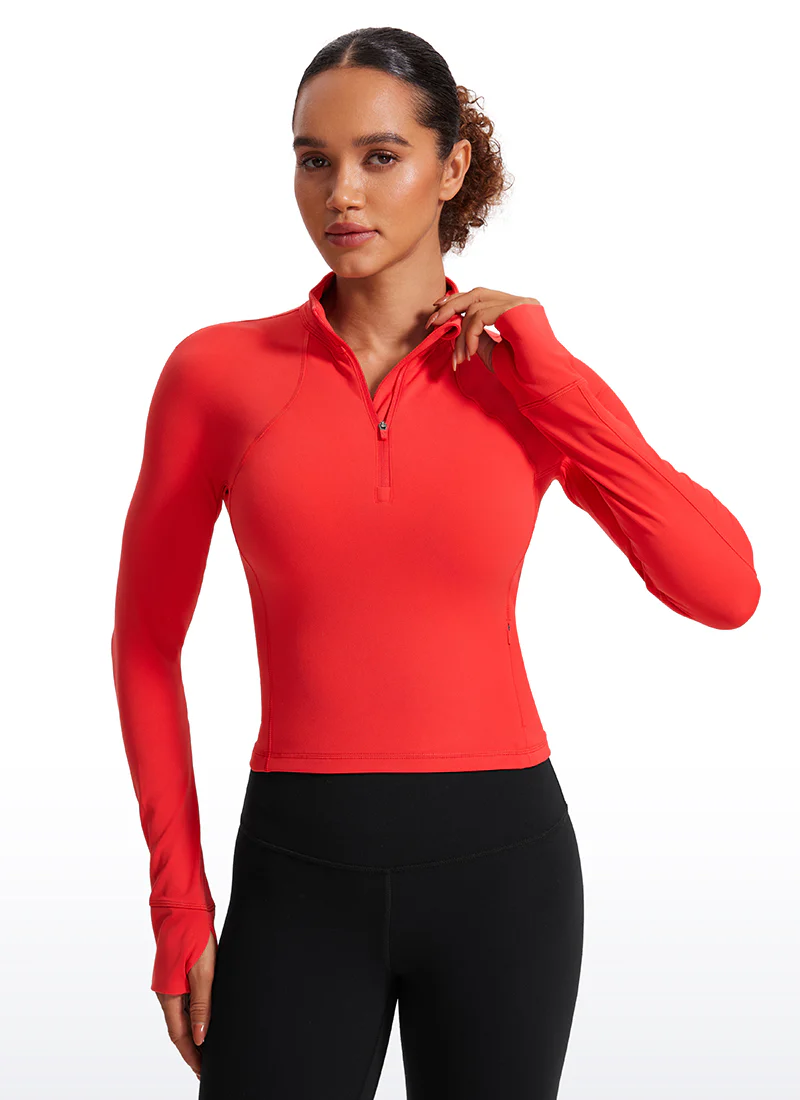 Butterluxe Half Zip Cropped Long Sleeve - Image 28