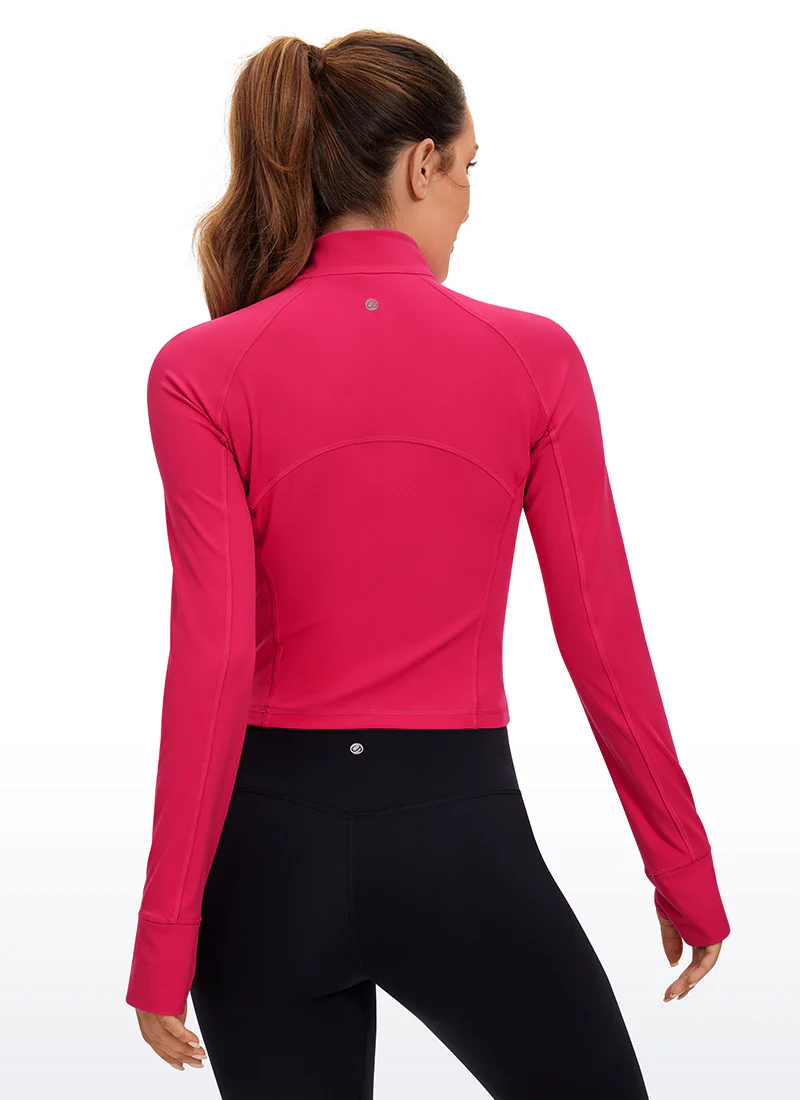 Butterluxe Half Zip Cropped Long Sleeve - Image 22