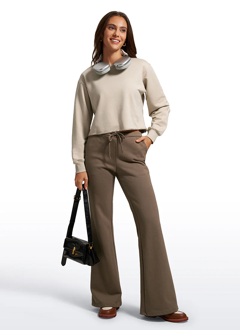 Amenity Double Raw Hem Sweatshirt - Image 39