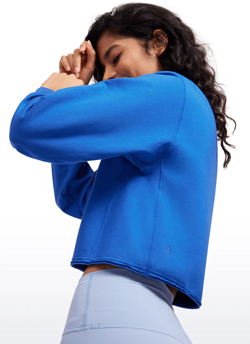 Amenity Double Raw Hem Sweatshirt - Image 7